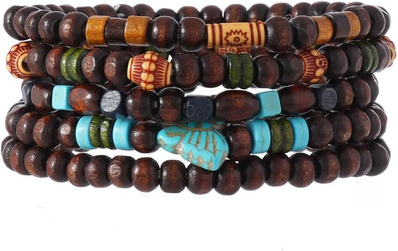 JAVMOO Gothic Bracelet Adjustable Punk Braided Leather Multilayer Grunge Set Bracelets Emo Metal Cuff Wrap Bangles Meaningful Gift - Image 1